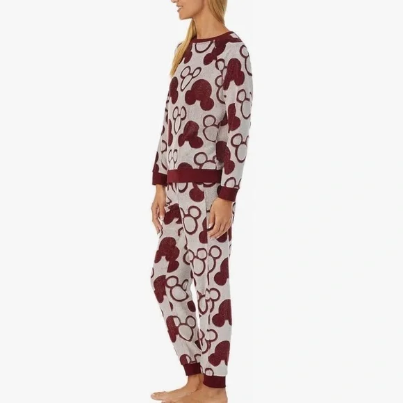 NEW! Disney Womens 2-Piece Fleece Jogger Lounge Set - Medium - Picture 3 of 5